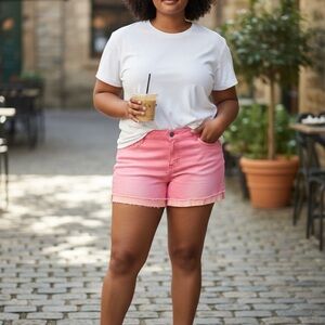 LEI Pink Jean Shorts for Women